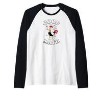 Coop Math Funny Backyard Chicken Poultry Keeper Raglan Baseball Tee