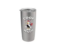 Coop Math Funny Backyard Chicken Poultry Keeper Stainless Steel Insulated Tumbler