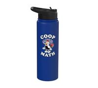 Coop Math Funny Backyard Chicken Poultry Keeper Stainless Steel Insulated Water Bottle
