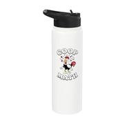 Coop Math Funny Backyard Chicken Poultry Keeper Stainless Steel Insulated Water Bottle