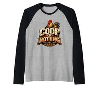 Coop of Nothing Hen Lover Backyard Flock Gift Raglan Baseball Tee