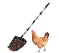 Coop Scoop Heavy Duty Stainless Steel Adjustable Long Handle