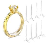 Coopache 16 Pack Invisible Ring Size Adjuster, 8 Sizes Ring Tightener Guard Reducer for Loose Rings Women Men, Make Ring Smaller Without Resizing