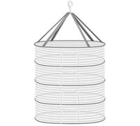 Coopache Herb Drying Net Tomatoes Fruit Plants Herb Drying Net Hanging Herb Drying Rack with S Shape Hook and Storage Bag (White)
