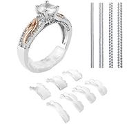 Coopache Invisible Ring Size Adjuster 2 Styles for Loose Rings - Ring Guard, Ring Sizer, 11 Sizes Fit Almost ANY Ring