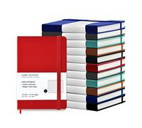 Coopay 12 Pack Pocket Notebook Journals Bulk, 3.5" x 5.5", 160 Lined Pages, A6 Mini Notepad Hardcover leather Journal with 100GSM Thick Paper, Small Notebooks for Writing Work Men Women (6 Colors)