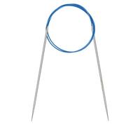 Coopay 2.25mm Circular Knitting Needles 80cm Long, Metal Circular Needles with Flexible Cable, Round Knitting Needles for Large Project, Fixed Cable Circle Knitting Pins for Blanket, Scarf, Hats