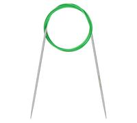 Coopay 2.5mm Circular Knitting Needles 120cm, Metal Circular Needles with Flexible Cable, Long Round Knitting Needles for Blankets Large Projects, Fixed Circle Knitting Pins for Arthritic Hands