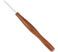 Coopay 2.5mm Crochet Hooks, Ergonomic Crochet Hooks with Warm Wood Grips, Lightweight Crochet Hook for Arthritic Hands, Metal Crochet Needles for Beginners Making Hats, Gloves, Scarves (2.5mm)