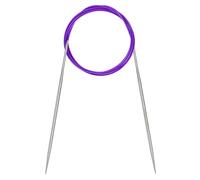 Coopay 2.75mm Circular Knitting Needles 120cm, Metal Circular Needles with Flexible Cable, Long Round Knitting Needles for Blankets Large Projects, Fixed Circle Knitting Pins for Arthritic Hands