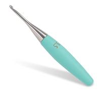 Coopay 3.5mm Crochet Hook, Ergonomic Crochet Hooks with Beech Wood Grip, Smooth Stainless Steel Crochet Hooks for Beginner, Colored & Stylish Metal Crochet Needle for Crocheting Hats, Scarves (3.5mm)