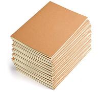 Coopay 36 Pack Journal Notebook Kraft Brown Cover Lined Notebooks Bulk for Travelers - A5 Size - 210 mm x 140 mm - 60 Lined Pages/ 30 Sheets Making Plans Writing Memos Office School Supplies