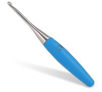 Coopay 4.5mm Crochet Hook, Ergonomic Crochet Hooks with Beech Wood Grip, Smooth Stainless Steel Crochet Hooks for Beginner, Colored & Stylish Metal Crochet Needle for Crocheting Hats, Scarves (4.5mm)
