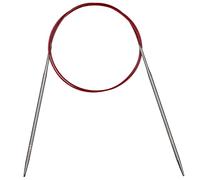 Coopay 4mm 100cm Long Circular Knitting Needles Steel with Flexible Cable for Blankets Large Projects, US Size 6