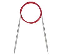 Coopay 4mm Circular Knitting Needles 120cm, Metal Circular Needles with Flexible Cable, Long Round Knitting Needles for Blankets Large Projects, Fixed Circle Knitting Pins for Arthritic Hands