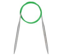 Coopay 7mm Circular Knitting Needles 120cm, Metal Circular Needles with Flexible Cable, Long Round Knitting Needles for Blankets Large Projects, Fixed Circle Knitting Pins for Arthritic Hands