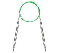 Coopay 7mm Circular Knitting Needles 80cm Long, Metal Circular Needles with Flexible Cable, Round Knitting Needles for Large Project, Fixed Cable Circle Knitting Pins for Blanket, Scarf, Hats