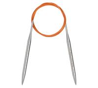 Coopay 8mm Circular Knitting Needles 120cm Long, Metal Circular Needles | Stainless Steel Circular Needle with Fixed Cable, Circle Knitting Pins, Long Round Knitting Needles for Blanket Large Project