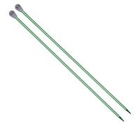 Coopay Aluminium Knitting Needles 5.0mm UK Size, Straight, 35cm Long, Lightweight, Non-Porous, Water-Resistant, Ideal for Beginners and Professionals, Available in Green
