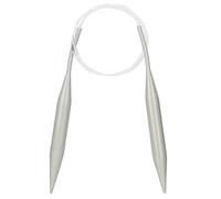 Coopay Aluminum Circular Knitting Needles - 80cm, 12mm & 2mm UK Size, Long Flexible Cable, White