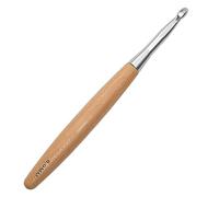 Coopay Beechwood Crochet Hook 8.0 mm, Metal Crochet Hooks Soft Grip, Ergonomic Crochet Hook, Lightweight Crochet Hooks for Arthitic Hands, Hand-Warm Crochet Needle L UK Size