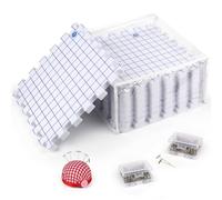 Coopay Blocking Mats 9 Pack, Knitting Blocking Mats Set and Pins 200 Pcs, Blocking Board for Crochet, Foam Blocking Mats for Knitting Large, Crochet Blocking Mats with Storage Bag and Pin Cushion