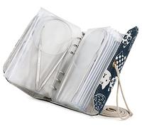 Coopay Circular Knitting Needles Set 60cm Long, Circular Needles Sets with Fixed Circular Needle Case, Metal Circular Needle for Beginners Round Knitting, 2.5 3.5 4.5 5.5 6.0 7.0 8.0 9.0 10mm UK Size