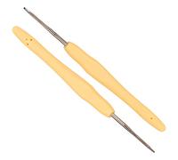 Coopay Crochet Hook 1.5mm 2 Pack, Small Crochet Hook for Amigurumi and Fine Crocheting, Tiny Crochet hook with Soft Handle, Small Crochet Hooks Ergonomic, Crochet Needles 1.5 mm UK Size