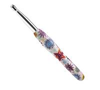 Coopay Crochet Hook 8.0mm UK Size, Solid Metal, Lightweight Ergonomic Rubber Grip for Arthritic Hands