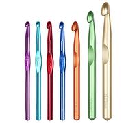 Coopay Crochet Hooks Large Sizes 6.5mm, 7.0mm, 8.0mm, 9.0mm, 10mm Larger 12mm 15mm, Chunky Crochet Hook Giant Hooks for Thick Wool Big Size Metal Hook for Bags Rugs Bulky Yarn Project Big Hook Crochet