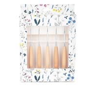 Coopay Crochet Hooks Set, Metal Crochet Hooks with Warm Beech Wood Grips, 3.0-6.0mm Ergonomic Crochet Hook for Arthritic Hands, Lightweight Crochet Hook Set with Beautiful Storage Case