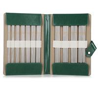 Coopay Double Pointed Knitting Pins Set, Metal Sock Needles 20cm Short, DPN Knitting Needles with Case, Double Point Needles for Sock Knitting, Light Double Ended Knitting Needles for Round Knitting