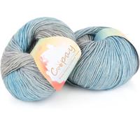 Coopay Gradient Yarn Cake, 2×100g Cake Yarn for Crochet & Knitting - 50% Cotton 50% Acrylic - Soft Gradient Crochet Yarn, Double Knit Ombre Yarn for Blankets Sweaters Scarves Shawls (101 Sea Blue)
