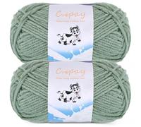 Coopay Granny Square Blanket Yarn, Soft Cotton Yarn for Crochet & Knitting | 50g/1.76oz Each Skein, 60% Cotton 40% Acrylic Soft Yarn for Handmade Blankets, Dolls, Scarves, Gloves & Shawls