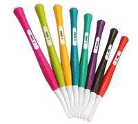 Coopay Inline Crochet Hooks Ergonomic Crochet Hook Set, 2.5 mm to 6 mm, Plastic Inline Needles with Non-Slip Silicone Soft Handles, Lightweight Comfortable Crochet Hook Set