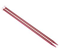 Coopay Knitting Needles 8.0mm x 35cm, Metal Knitting Pins Beginners Professional Knitters, Lightweight Knitting Needles for Arthritic Hands, Long Needles for Jumpers Blankets Large Projects