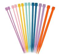 Coopay Knitting Needles Lightweight 7 Pack, Long Knitting Needles Set, Extra Long Needles for Beginners Adults, Longer Knitting Pins 40cm, 4mm, 5mm, 6mm, 7mm, 8mm, 9mm & 10mm