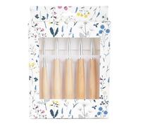 Coopay Large Crochet Hooks Set, Metal Crochet Hooks with Warm Beech Wood Grips, 6.5-10.0mm Ergonomic Crochet Hook for Arthritic Hands, Lightweight Crochet Hook Set with Beautiful Storage Case