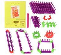 Coopay Loom Knitting Kit, Adjustable Round Knitting Loom Set with Needle and Hook, Long Rectangular Looms and Circular Looms, Loom Knit Starter Kit for Children and Beginner Adults, Interchangeable