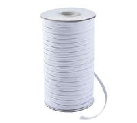 Coopay Yards Length Width Elastic Cord Elastic 180 1/8" (White, 1/8