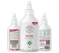 Cooper and Gracie Dog Ear Cleaner Solution for Itchy, Smelly Ears, 250ml | Wipe-On with Cotton Wool, Lifts Wax and Dirt, Aloe Vera, Chamomile and Citrus, pH Balanced, Handmade in England
