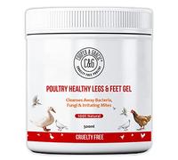 Cooper and Gracie Poultry Healthy Legs and Feet Gel for Chickens, 500ml | For Dry Leg Scales on Hens, Bantams and Ducks, Rub It in Under the Scales by Hand, Cruelty-Free, Handmade in England