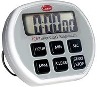 Cooper-Atkins TC6-0-8 Digital Timer / Clock / Stopwatch with Splashproof Case, 24 Hours Unit Range