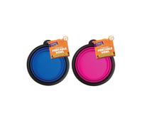 Cooper & Pals 2Pcs Portable Silicone Collapsible Pet Feeding Bowl Spac