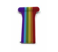 Coopers Care UK Compatible with Fitbit Versa Model 1 and 2 Nurse Fob Watch Strap Rainbow Pink Blue Paw Print Vet Nurse Gift Polka Dot (Rainbow)