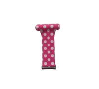 Coopers Care UK Compatible with Fitbit Versa Model 3 and 4 Sense 1 and 2 Nurse Fob Watch Strap Rainbow Pink Blue Paw Print Vet Nurse Gift Polka Dot (Pink Polka Dot)