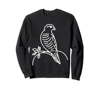 Coopers Hawk Line Art Birdwatcher Sweatshirt