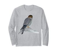 Cooper's Hawk Original Ornithology Bird Art Long Sleeve T-Shirt
