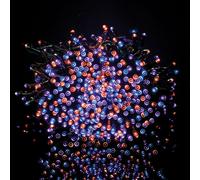 Coopers of Stortford 100 Led Solar String Lights, Multicolour, 11.9M, Weather Resistant Outdoor Garden Decor