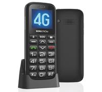 Coopers of Stortford - 4G Big Button Mobile Phone with Charging Cradle - Dual SIM - SOS Emergency Button - Loud Ringer 80dB - Easy Read Screen - Unlocked for Any Network